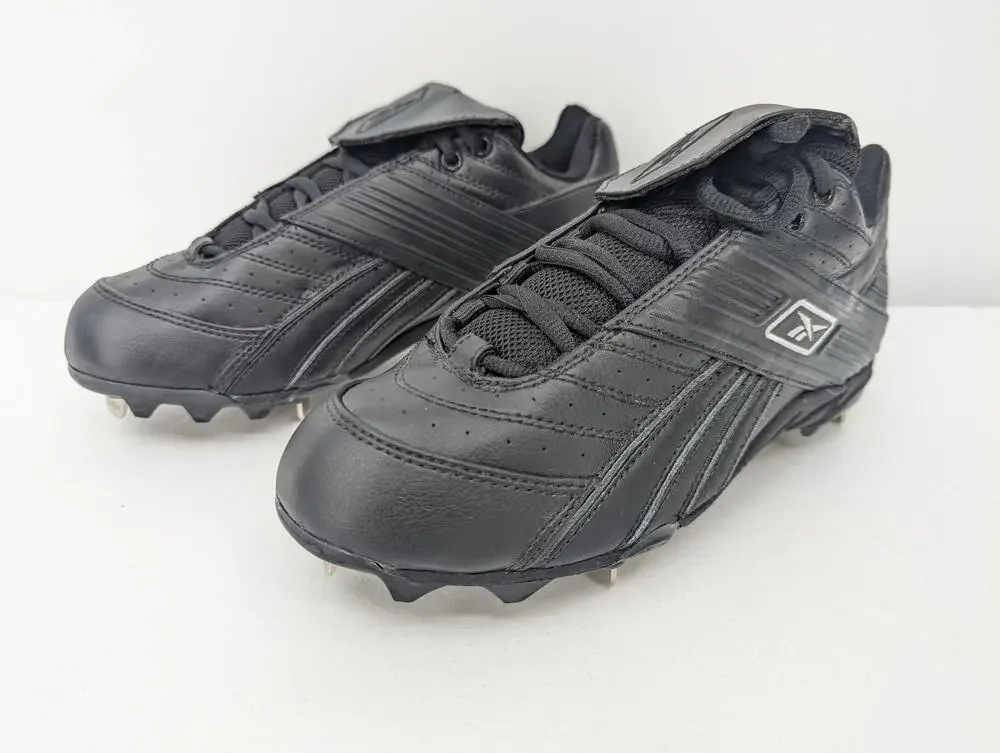 Reebok Men's Baseball Past Time Low Steel Blk 18-77800 Size 6.5